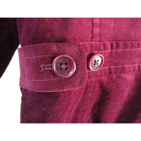 Talbots Purplish Burgundy Velvet Jacket NWOT 16P Fully Lined - Picture 7 of 12